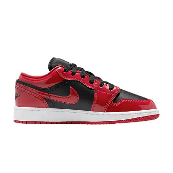 Air Jordan 1 Low SE GS Black White Varsity Red - 1