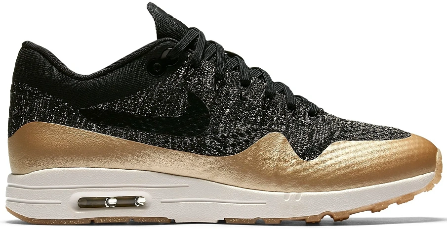 Фото № 1 с приближением к товару «‎Nike Air Max 1 Ultra Flyknit Metallic Gold »