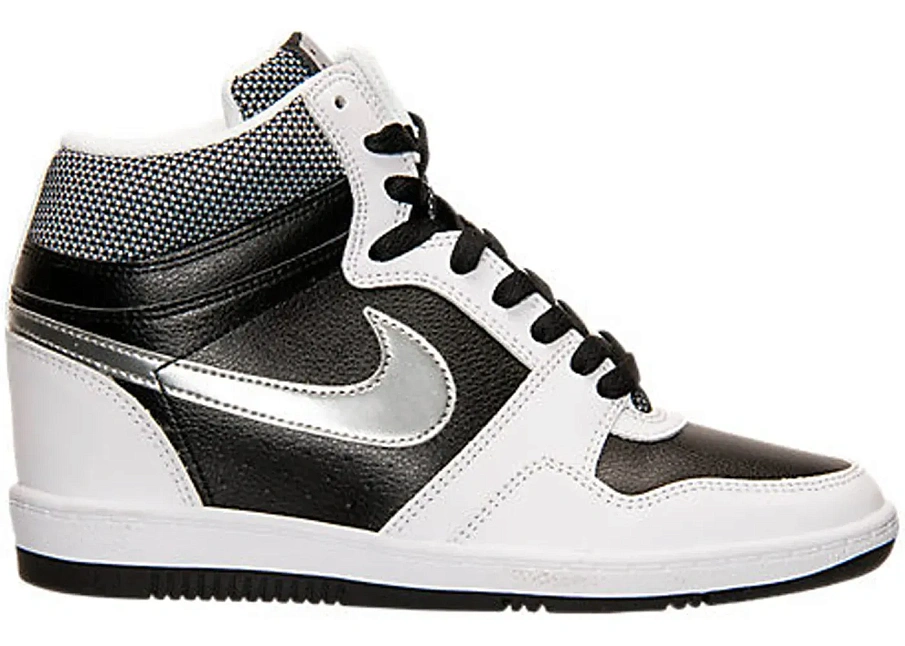 Фото № 1 с приближением к товару «‎Nike Force Sky High Black Metallic Silver White »