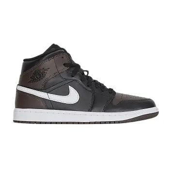 Air Jordan 1 Mid Baroque Brown White Black - 1