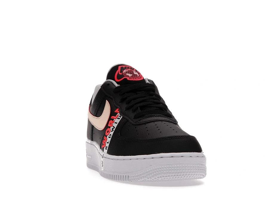 Фото № 3 с приближением к товару «‎Nike Air Force 1 Low 07 LV8 Worldwide Pack Black Flash Crimson»