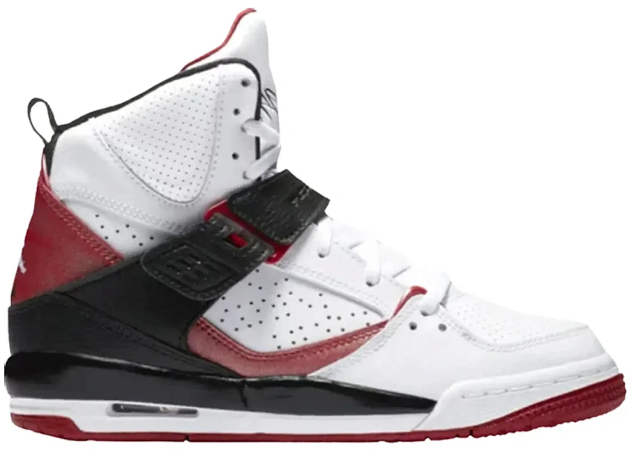 Фото № 1 с приближением к товару «‎Jordan Flight 45 High White Red Black »