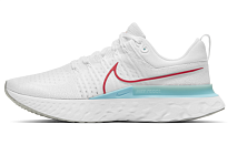 Фото № 1 с приближением к товару «‎ Nike React Infinity Run Flyknit 2 Running shoes WhiteGlacier IcePhoton DustChile Red»