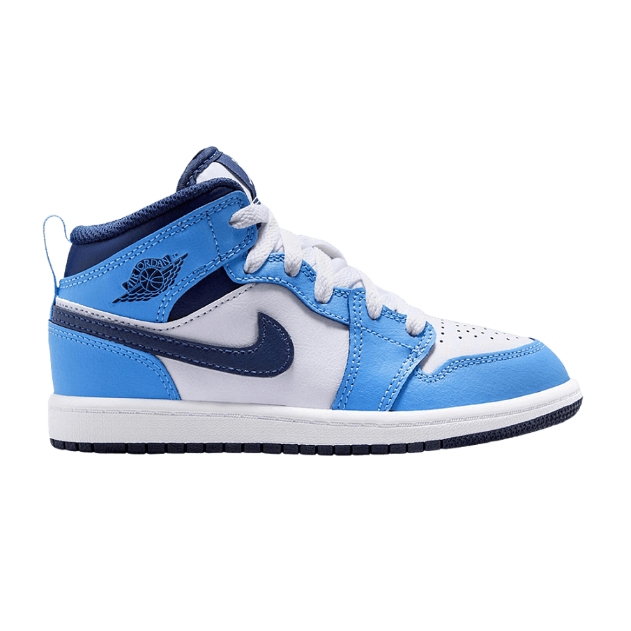 Фото № 1 с приближением к товару «‎Air Jordan 1 Mid PS University Blue Midnight Navy»
