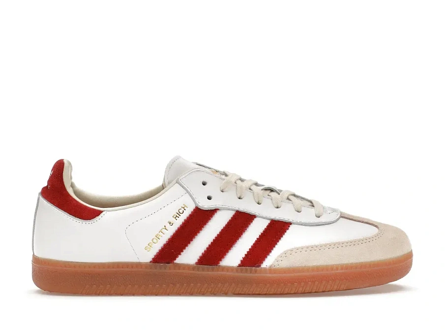 Фото № 1 с приближением к товару «‎adidas Samba Sporty & Rich White Collegiate Burgundy»