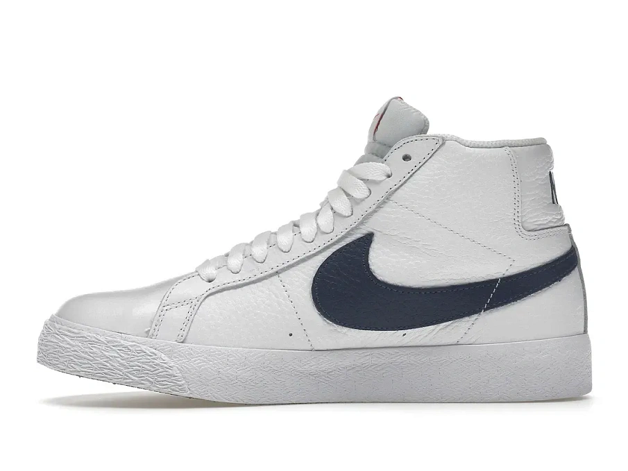 Фото № 3 с приближением к товару «‎Nike SB Blazer Mid ISO White Navy»