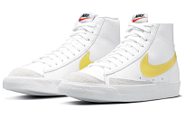 Фото № 3 с приближением к товару «‎Nike Blazer Mid "Yellow Swooshes" WhiteYellow»