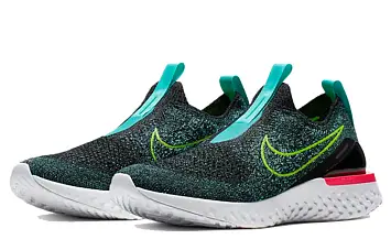Nike Epic Phantom React Flyknit Gs 'Black Hyper Jade' - 2