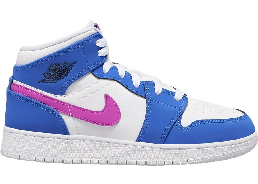 Фото № 1 с приближением к товару «‎Jordan 1 Mid Hyper Royal Hyper Violet »