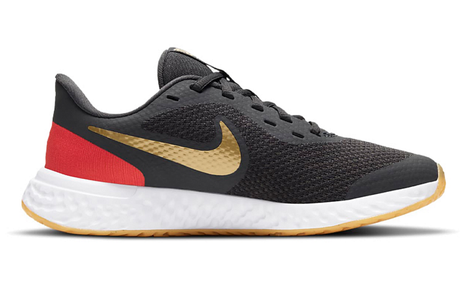 Фото № 2 с приближением к товару «‎Nike Revolution 5 (GS) BlackGoldRed»