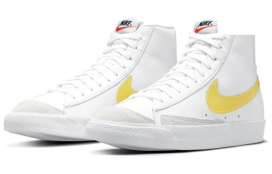 Фото № 3 с приближением к товару «‎Nike Blazer Mid "Yellow Swooshes" WhiteYellow»