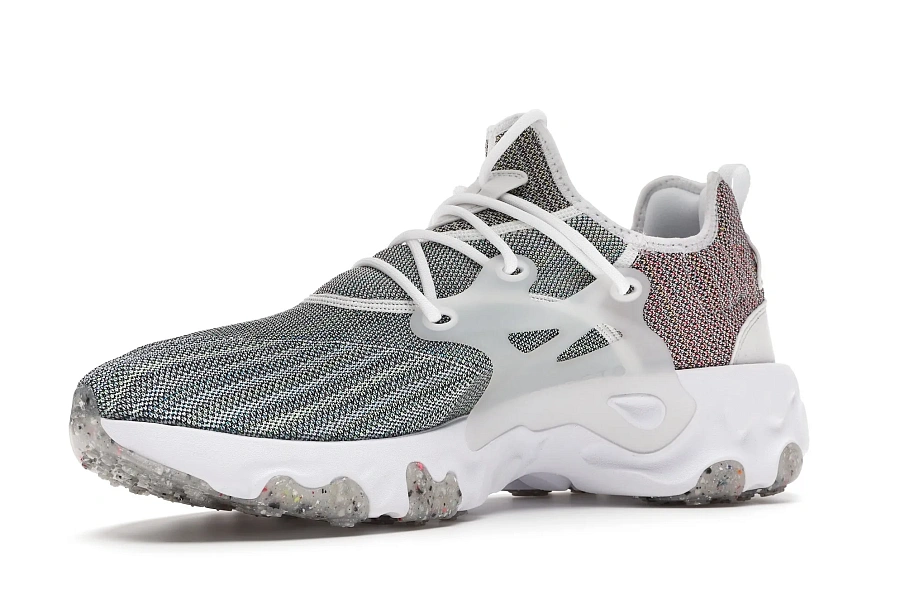 Фото № 2 с приближением к товару «‎Nike React Presto Flyknit Multi White»