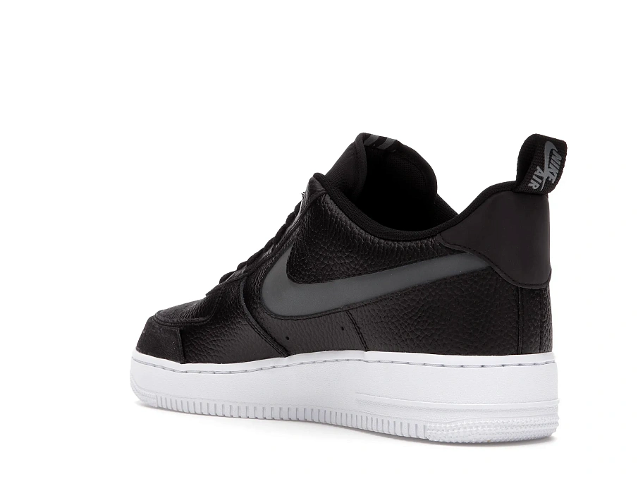 Фото № 6 с приближением к товару «‎Nike Air Force 1 Low 07 LV8 Black Tumbled Leather»