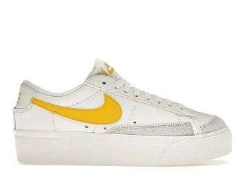 Nike Blazer Low Platform Sail Vivid Sulfur  - 1