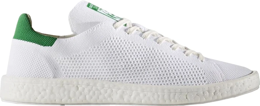 Фото № 1 с приближением к товару «‎adidas Stan Smith Boost Primeknit White Green»