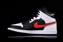 Фото № 1 с приближением к товару «‎Air Jordan 1 Mid BlackWhiteRed»