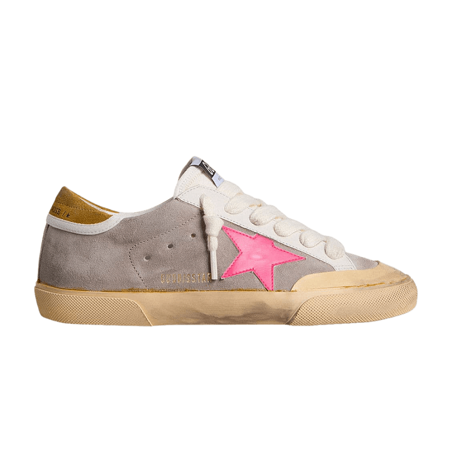 Фото № 1 с приближением к товару «‎Golden Goose Women's Superstar Suede Sneaker Dove Milk Fuchsia»