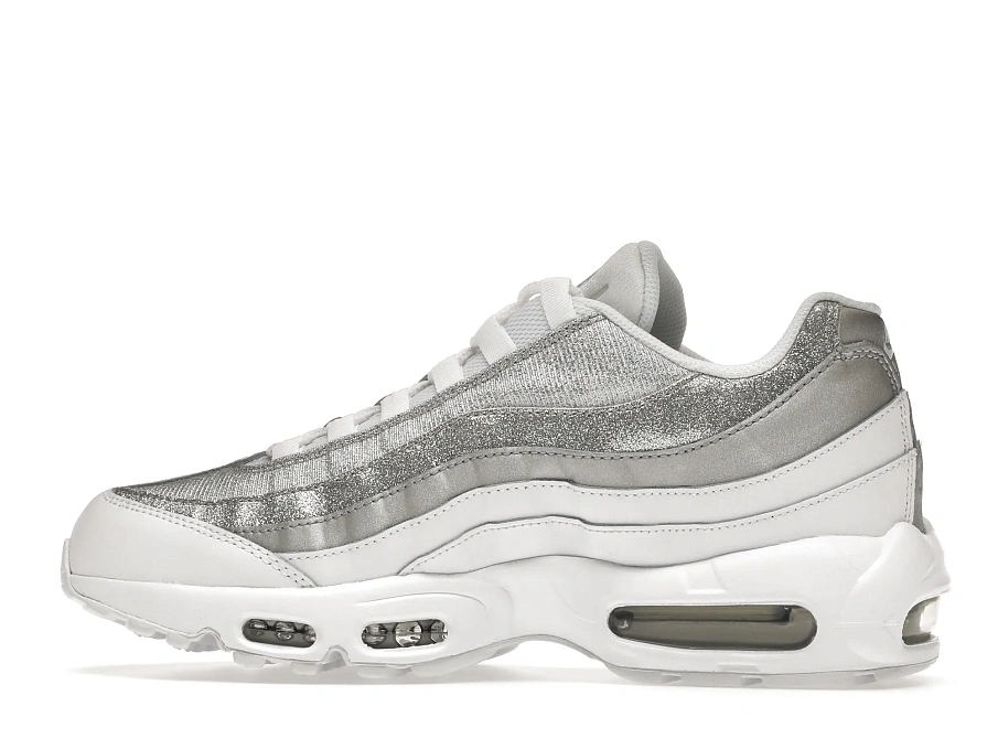 Фото № 6 с приближением к товару «‎Nike Air Max 95 White Metallic Silver »