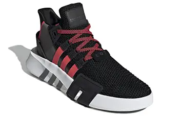 Adidas Originals Eqt Bask Adv Sports Casual Shoes Black Grey Red - 5