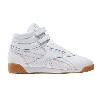 Reebok Women's Freestyle Hi White Blue Gum - 1