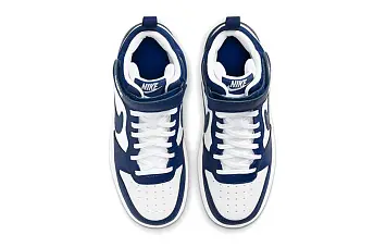 Nike Court Borough Mid 2 GS 'White Signal Blue' - 4