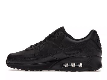 Nike Air Max 90 Leather Triple Black (2020) - 3