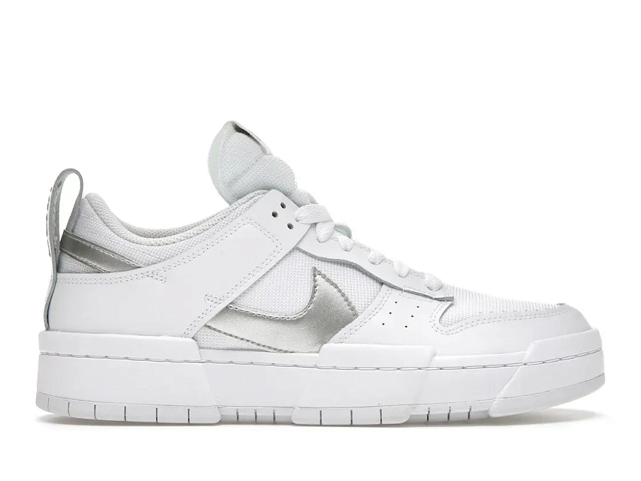 Фото № 1 с приближением к товару «‎Nike Dunk Low Disrupt White Silver »