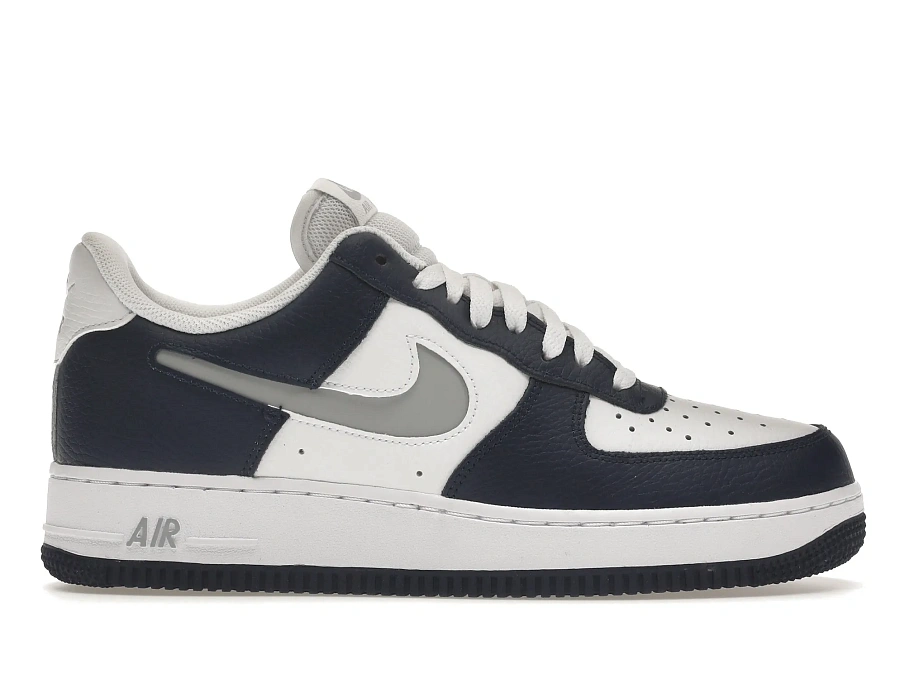 Фото № 1 с приближением к товару «‎Nike Air Force 1 Low White Navy Grey»