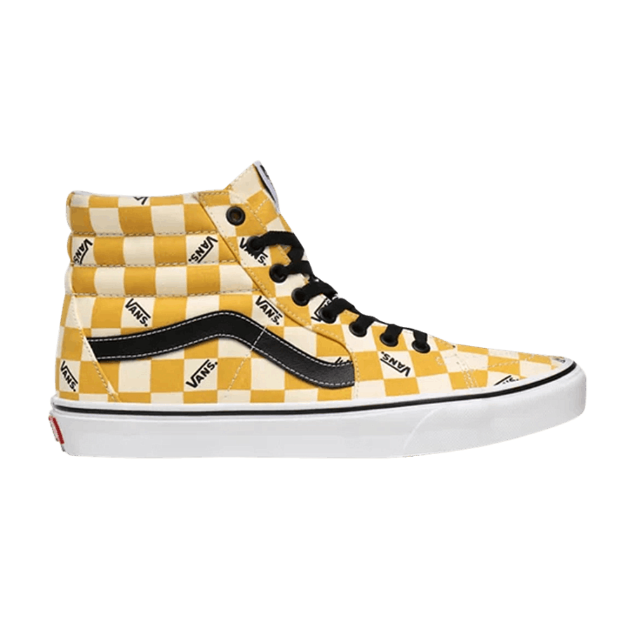 Фото № 1 с приближением к товару «‎Vans Sk8-Hi Big Check - Yolk Yellow»