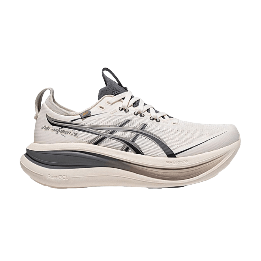 Фото № 1 с приближением к товару «‎ASICS Women's GEL-Nimbus 28 Go Cream Cement Grey»