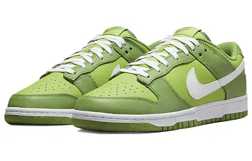 Nike Dunk Low Retro Skate Shoes ChlorophyllWhite-Vivid Green - 4