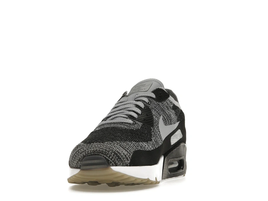 Фото № 2 с приближением к товару «‎Nike Air Max 90 Ultra 2.0 Flyknit Black Wolf Grey»