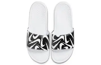 Nike Benassi JDI Print 'White Black' WhiteBlack (631261-106) - 3