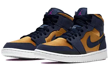 Nike Air Jordan 1 Mid Obsidian Desert Ochre - 3