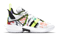 Фото № 2 с приближением к товару «‎Air Jordan Why Not Zer0.4 (GS) White Multicolor»