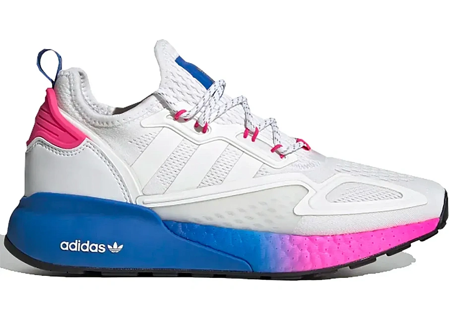 Фото № 1 с приближением к товару «‎adidas ZX 2K Boost White Pink Blue »