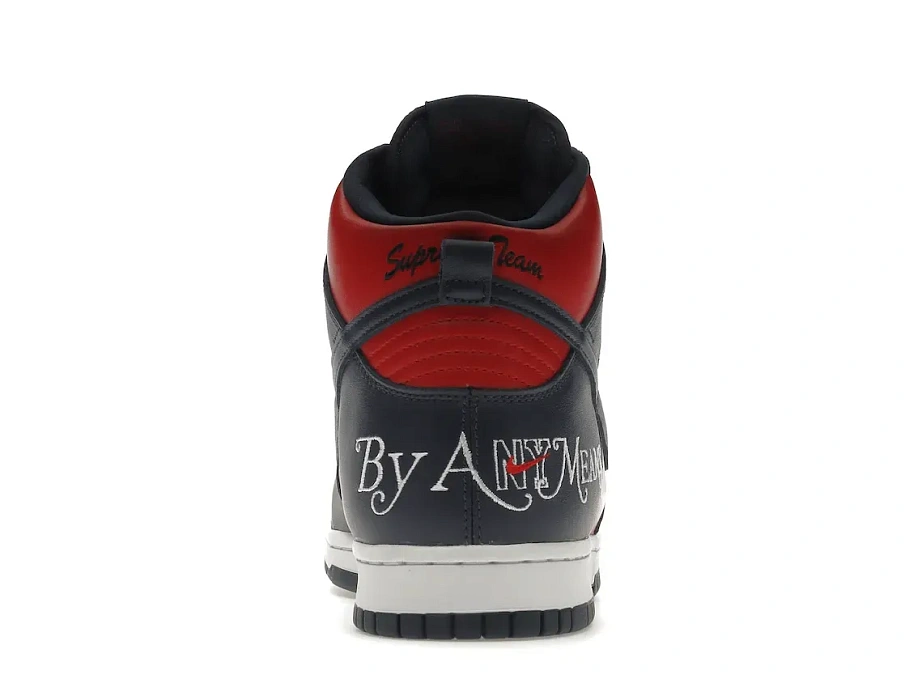 Фото № 4 с приближением к товару «‎Nike SB Dunk High Supreme By Any Means Navy»