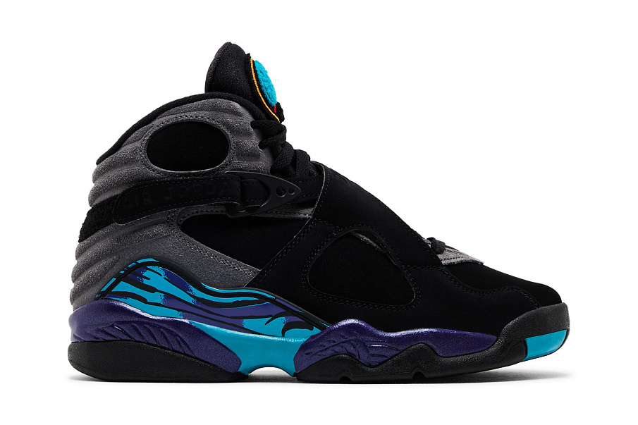 Фото № 2 с приближением к товару «‎Air Jordan 8 Retro GS Aqua 2025»