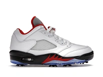 Фото № 1 с приближением к товару «‎Jordan 5 Retro Low Golf Fire Red (Silver Tongue)»