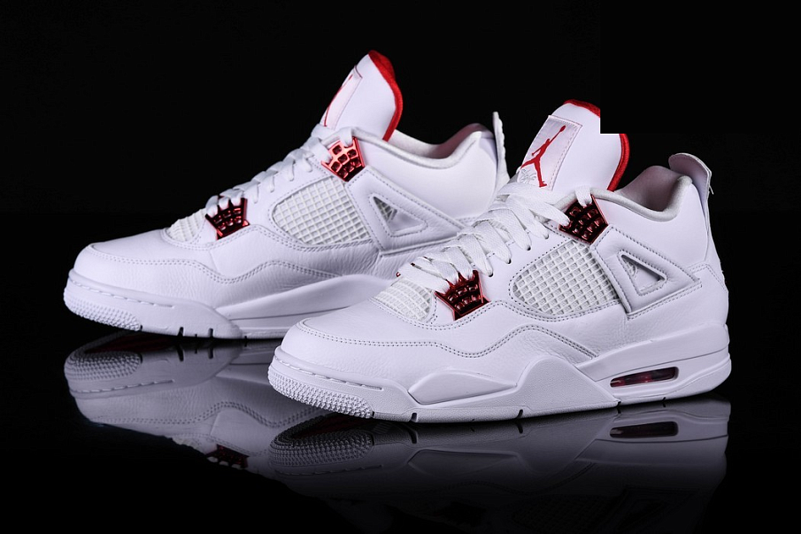 Фото № 2 с приближением к товару «‎Air Jordan 4 Retro GS 'Red Metallic'»