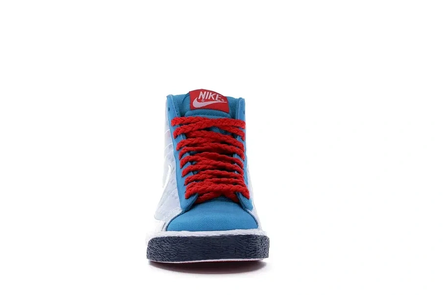 Фото № 2 с приближением к товару «‎Nike Blazer High Neo Turquoise/Midnight Navy-Cement Red »