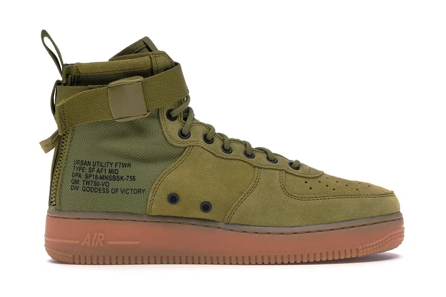 Фото № 1 с приближением к товару «‎Nike Sf Af1 Mid Desert Moss Desert Moss»