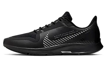 Nike Air Zoom Pegasus 36 Shield Running Shoes Black Silver - 1