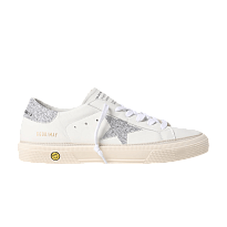 Фото № 1 с приближением к товару «‎Golden Goose May Kids White Silver Glitter»