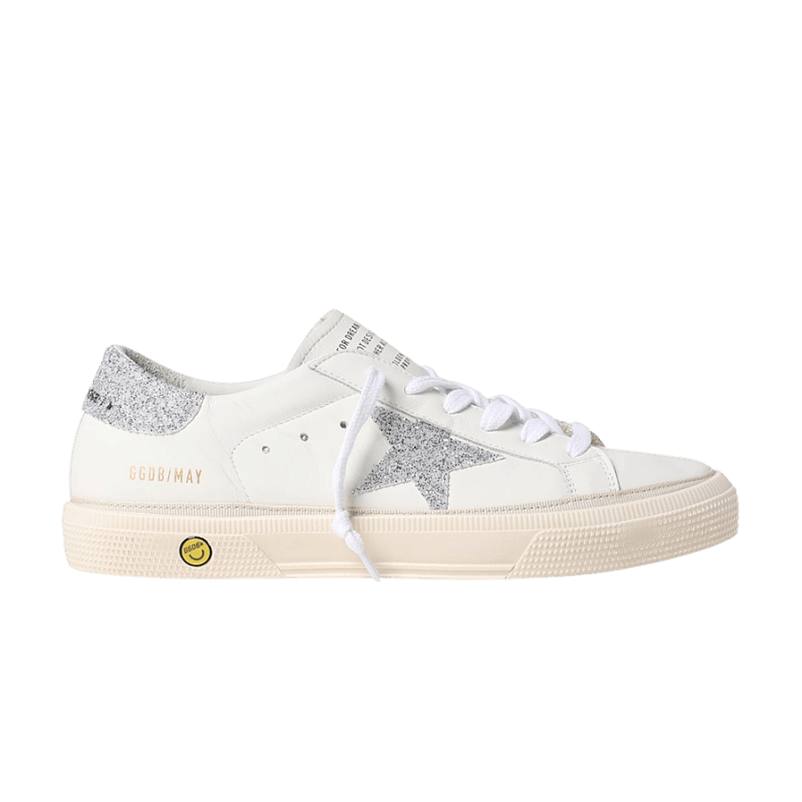 Фото № 1 с приближением к товару «‎Golden Goose May Kids White Silver Glitter»