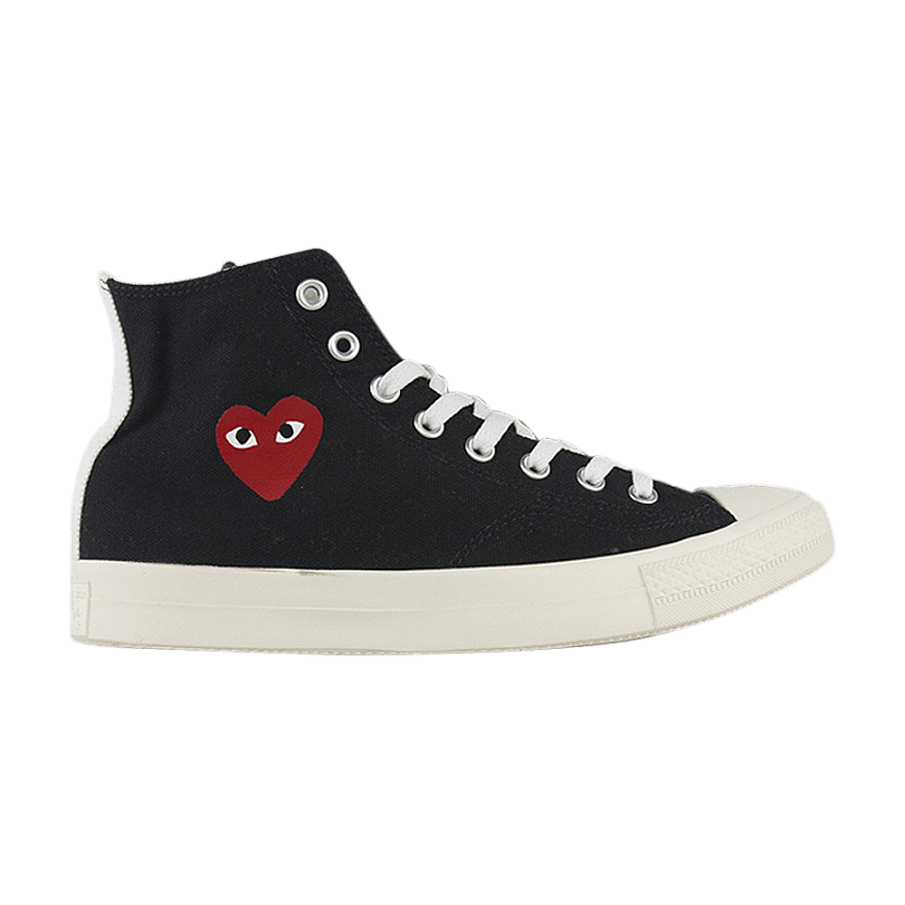 Фото № 1 с приближением к товару «‎Comme des Garçons x Converse Chuck Taylor All Star Hi Black»