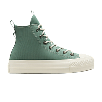 Фото № 1 с приближением к товару «‎Converse Women's Chuck Taylor All Star Lift Platform High Herby Admiral Elm Green»