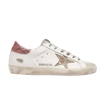 Golden Goose Women's Superstar White Gold Glitter - 1