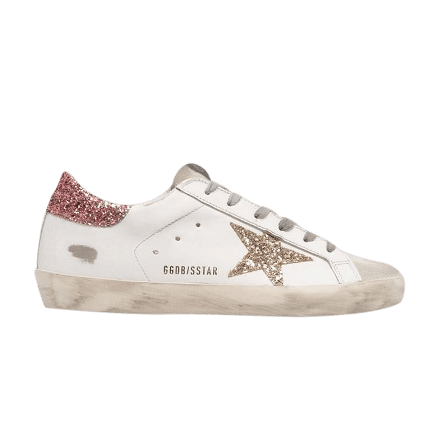 Фото № 1 с приближением к товару «‎Golden Goose Women's Superstar White Gold Glitter»