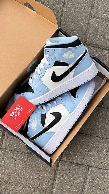 Air Jordan 1 Mid "Ice Blue" (555112-401) - 3